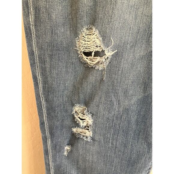 Paige Women's Jimmy Jimmy Skinny Jeans 32 Blue Medium Wash Distressed Stretch - Picture 4 of 14